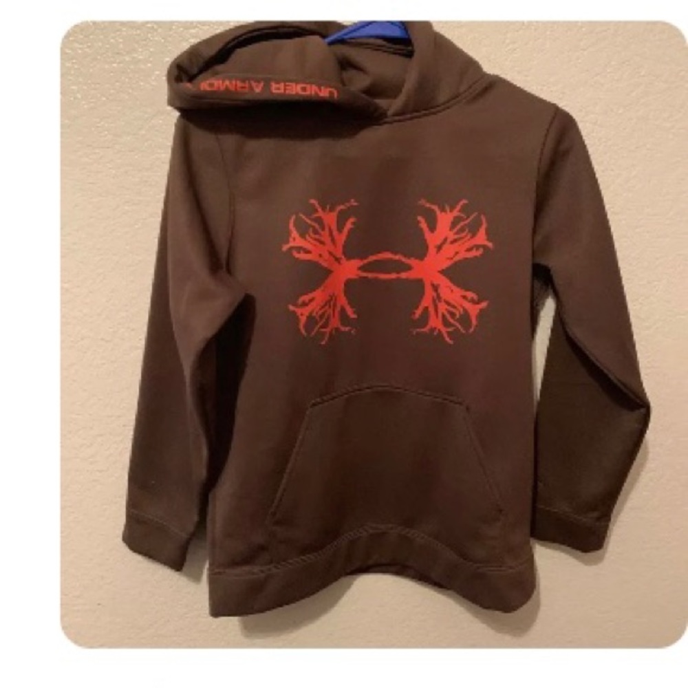 Under‎ Armour brown hoody youth large